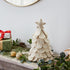 Handmade Cream Tabletop Christmas Tree in Hand Felted Wool - ARCADIA HOME